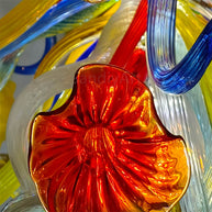 Hand made blown glass tree floor lighting decoration chihuly style art glass