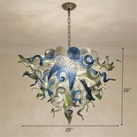 Pupular Hand made DIY blown art glass modern chandelier lighting