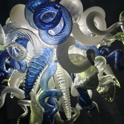 Pupular Hand made DIY blown art glass modern chandelier lighting