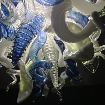 Pupular Hand made DIY blown art glass modern chandelier lighting