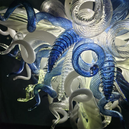 Pupular Hand made DIY blown art glass modern chandelier lighting