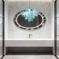 Chihuly style dining room chandelier