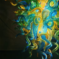 Handmade custom design modern blown glass chandelier living room decoration