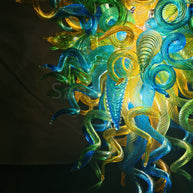 Handmade custom design modern blown glass chandelier living room decoration