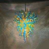 Handmade custom design modern blown glass chandelier living room decoration