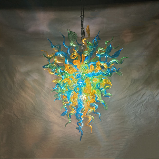 Handmade custom design modern blown glass chandelier living room decoration