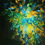Handmade custom design modern blown glass chandelier living room decoration