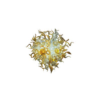 Luxury gold color contemporary blown glass chandeliers