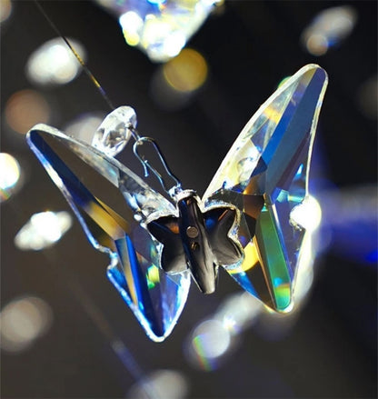 Crystal butterfly hanging lighting high luxury and modern design