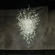 Clear color chandelier hand blown glass