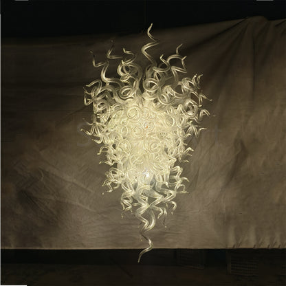 Clear color chandelier hand blown glass