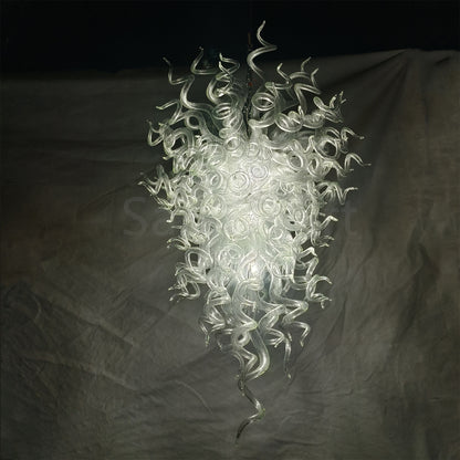 Clear color chandelier hand blown glass