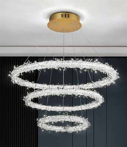 Luxury Circular Crystal Chandelier Creative Modern design