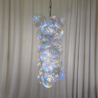 Hand made blown glass globe chandelier colorful clear dining room decoration