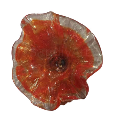 Multicolor hand made art blown glass flower chandelier