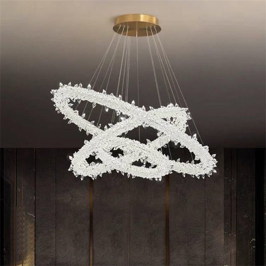 Luxury Circular Crystal Chandelier Creative Modern design