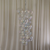 Hand made blown glass globe chandelier colorful clear dining room decoration