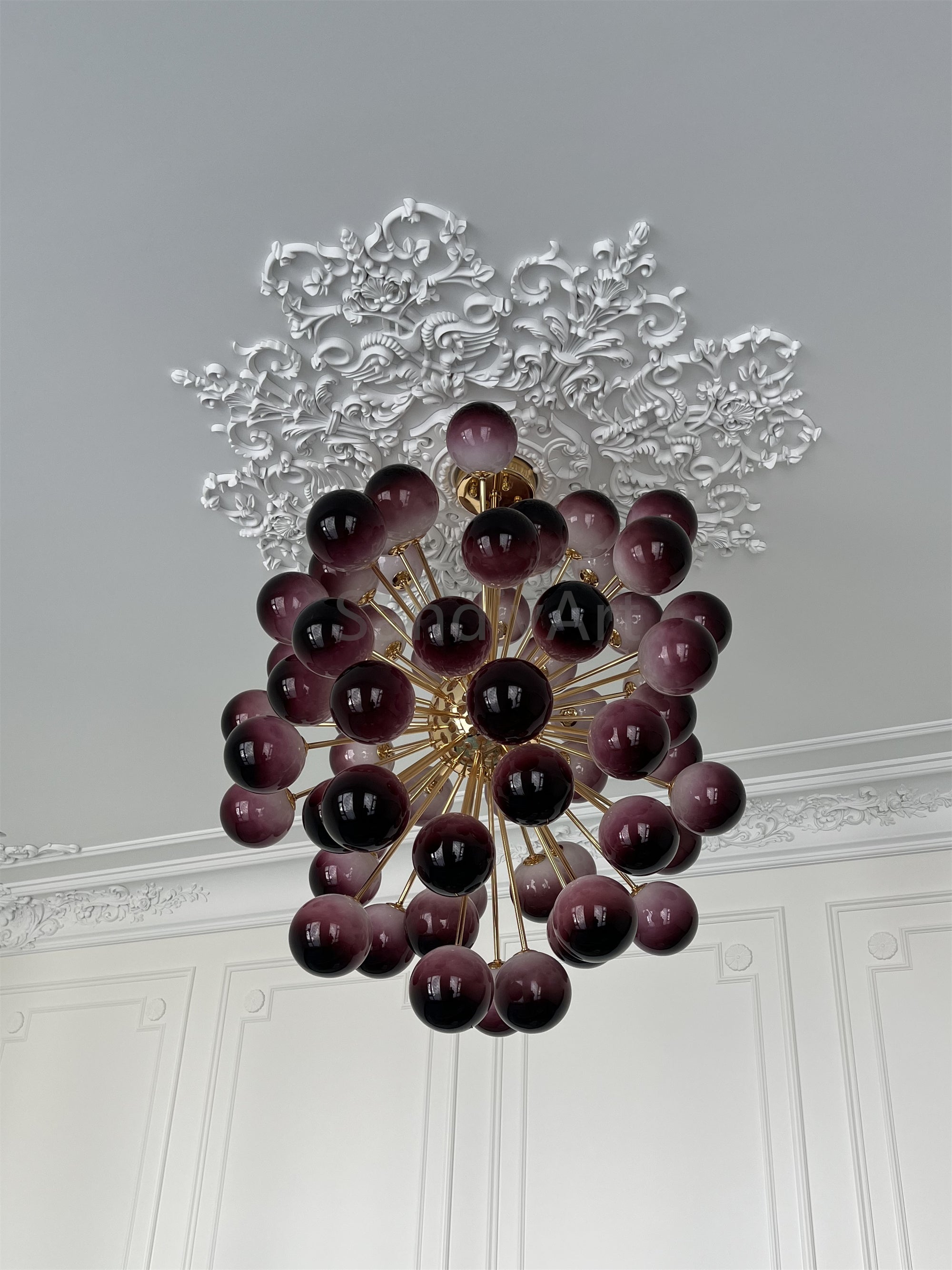 Blown glass Grape ball pendant light hand made home hotel decoration