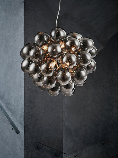 Smoke Grey Glass bubbles Lamp bedroom decoration