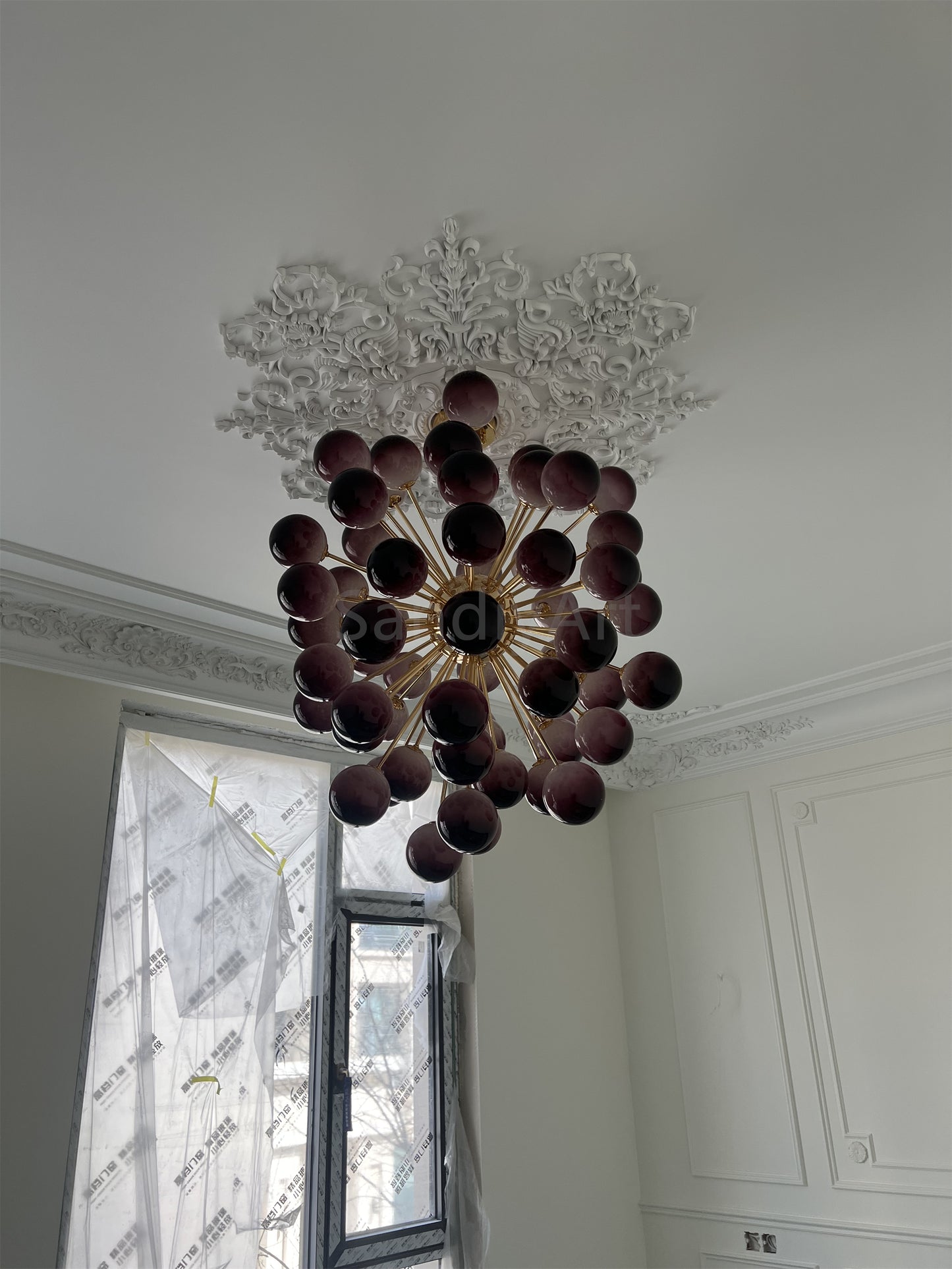 Blown glass Grape ball pendant light hand made home hotel decoration