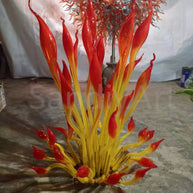 Goose head shape handblown murano glass sculoture for garden indoor decoration chihuly style collection glass