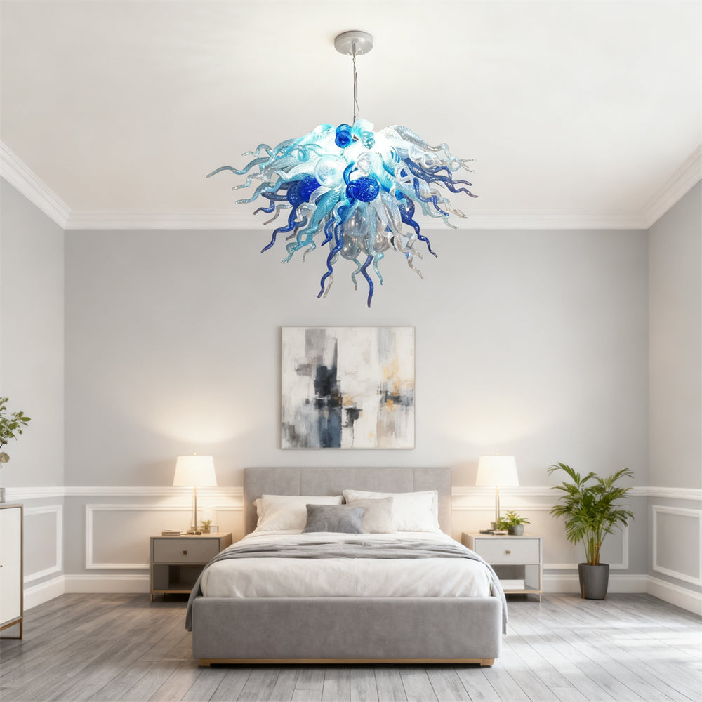 DIY glass modern chandelier