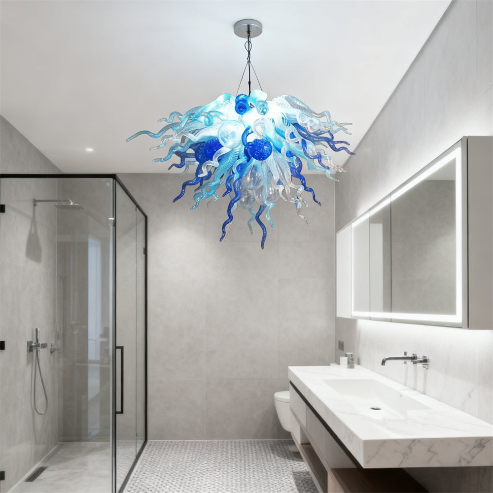 DIY glass modern chandelier