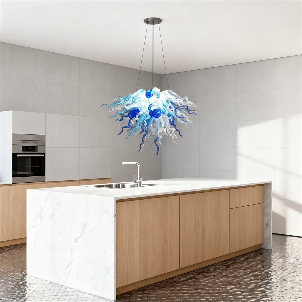 DIY glass modern chandelier