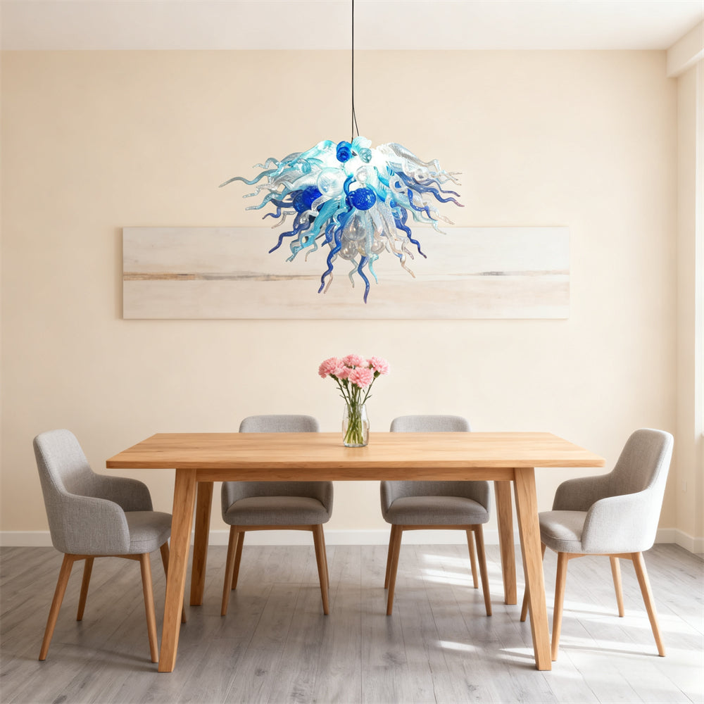 DIY glass modern chandelier