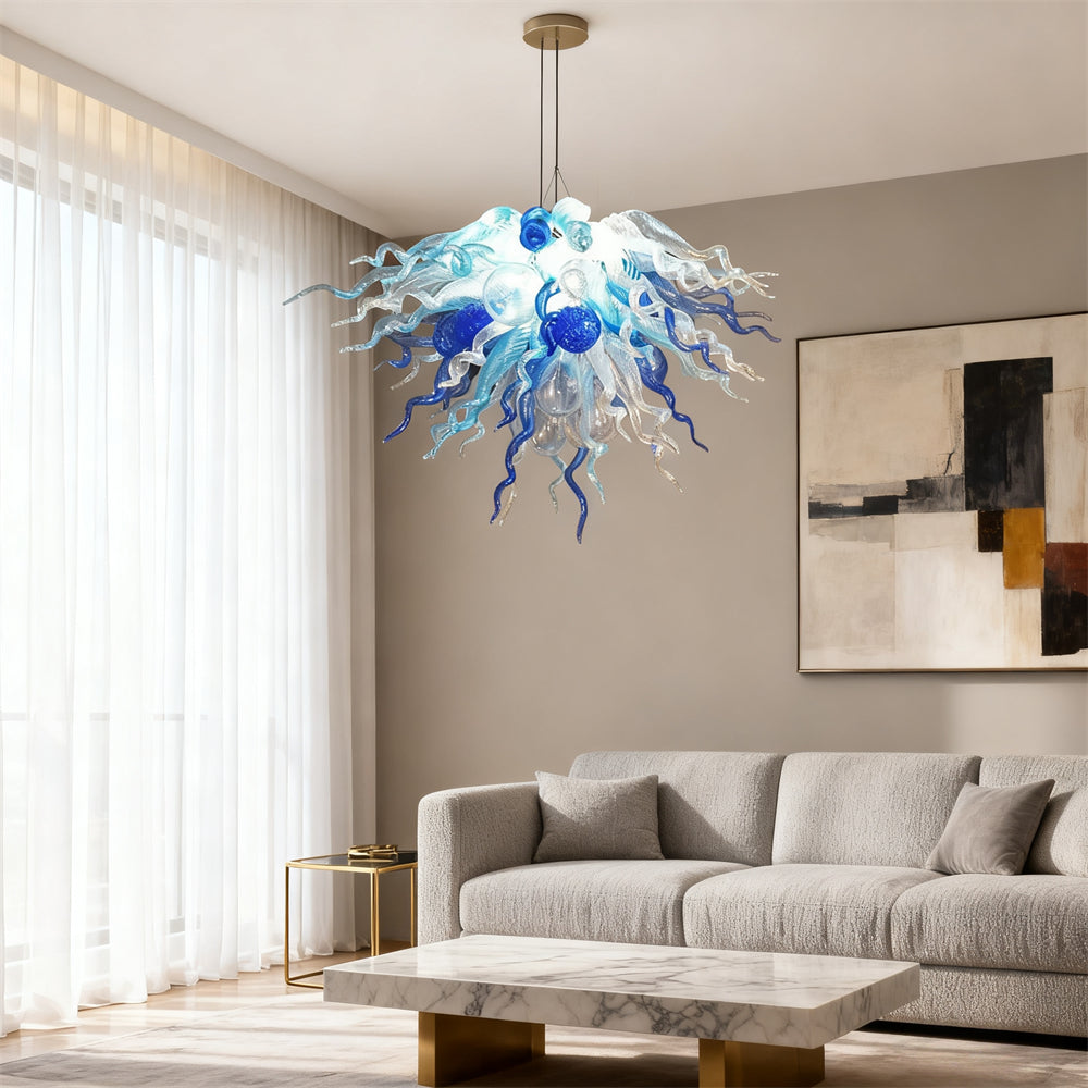 DIY glass modern chandelier