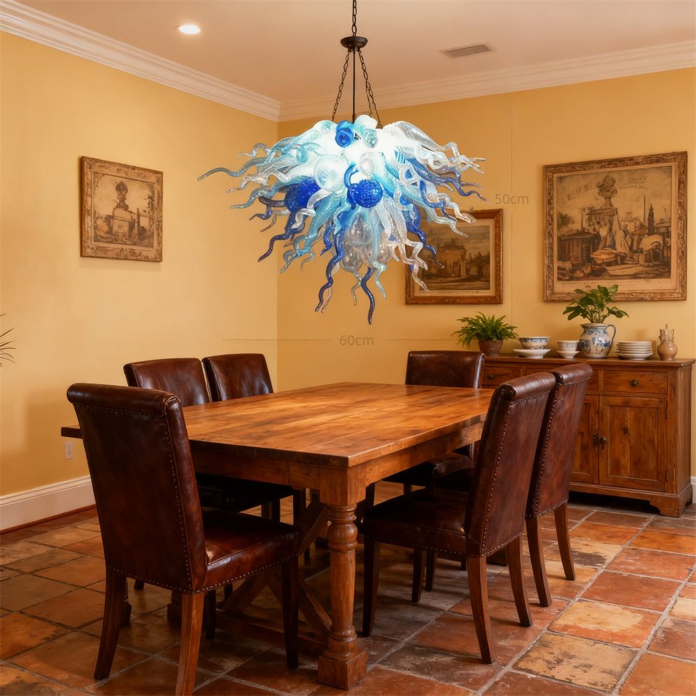 DIY glass modern chandelier