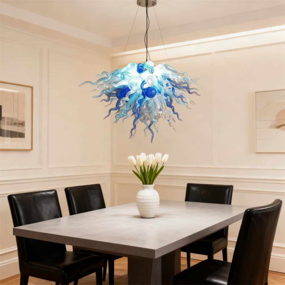 DIY glass modern chandelier