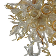 DIY handmade mouth blown glass chandelier modern lighting