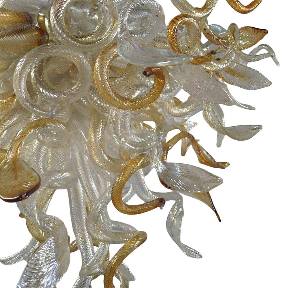 DIY handmade mouth blown glass chandelier modern lighting