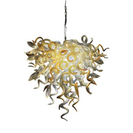DIY handmade mouth blown glass chandelier modern lighting