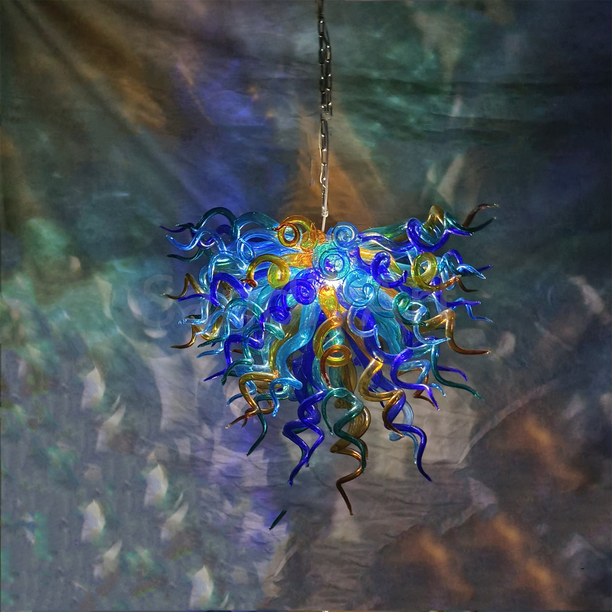 Dining room decoration DIY blown glass chandelier manufacturer