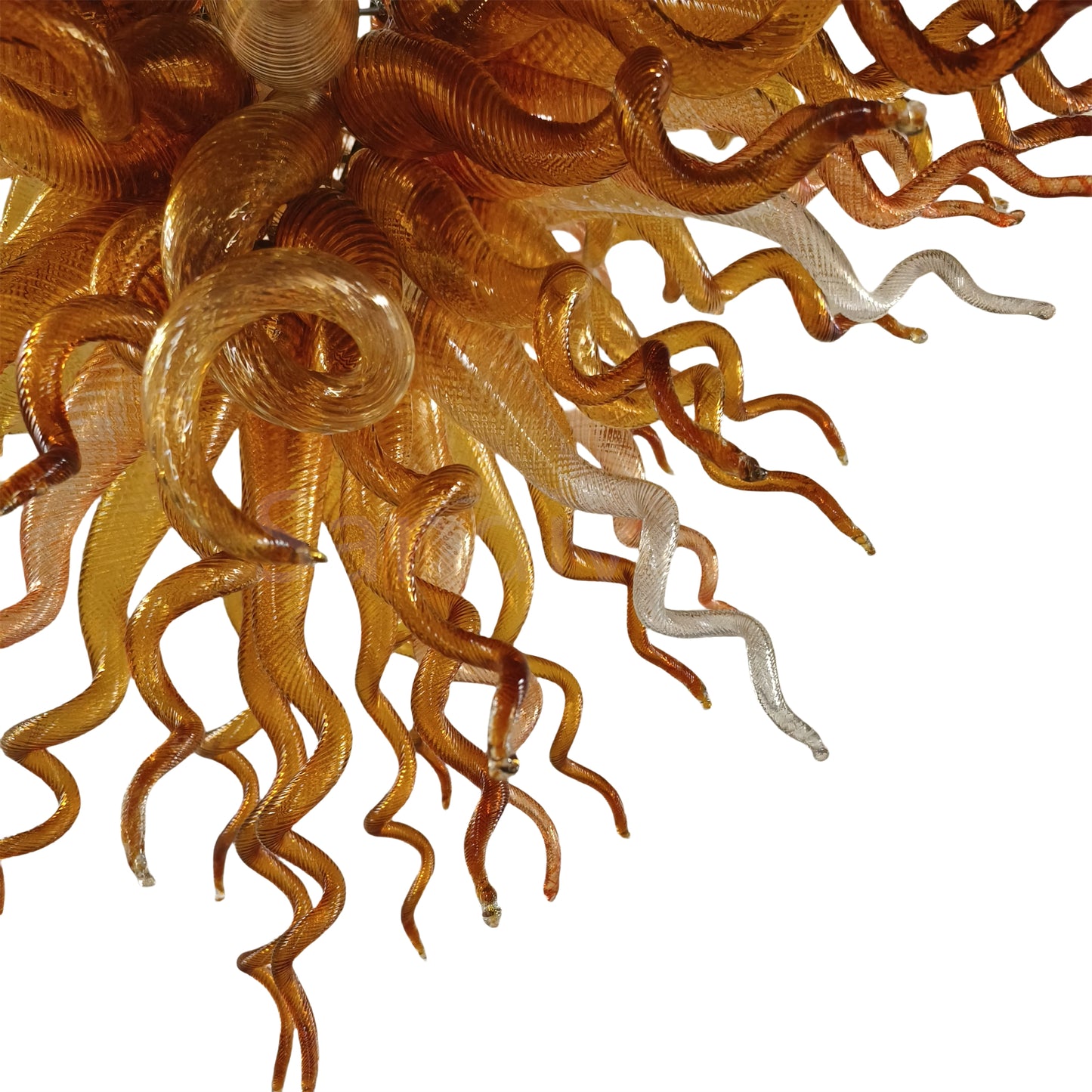 Luxury gold blown glass Artistic Pendant Light dining room decoration