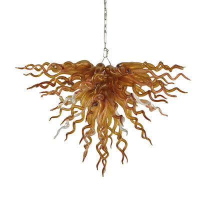 Luxury gold blown glass Artistic Pendant Light dining room decoration
