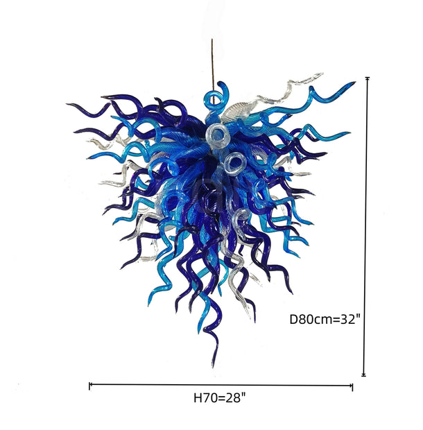 blue modern style chandelier