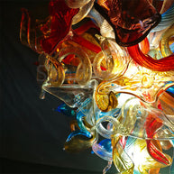 wedding blown glass chandelier 