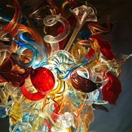 wedding blown glass chandelier 