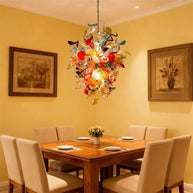 wedding blown glass chandelier 