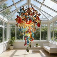 Colorful glass wedding chandelier decoration chihuly style lighting