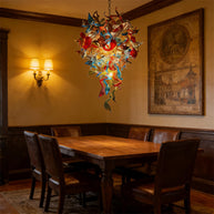 Colorful glass wedding chandelier decoration chihuly style lighting