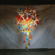Colorful glass wedding chandelier decoration chihuly style lighting