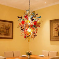 wedding blown glass chandelier 
