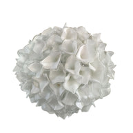 95cm Custom glass art white flower chandelier wholesale price