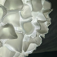 95cm Custom glass art white flower chandelier wholesale price