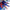 Red and blue handmade colored glaze chandelier home lighting