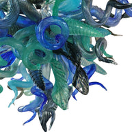 Custom design art blown glass chandelier handmade DIY lighting